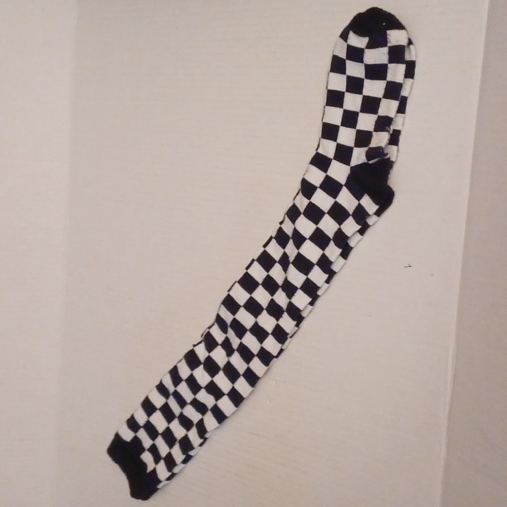 $4 Add-on Really Long Checkered Socks - Kid Size (1 Pair)